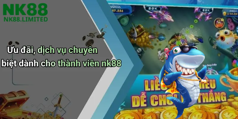 Ưu đãi, dịch vụ chuyên biệt dành cho thành viên nk88